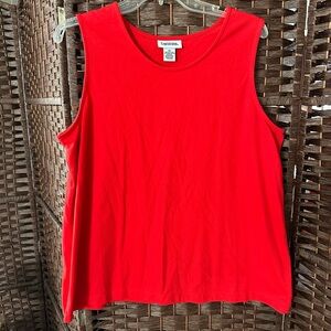 Captivating Red Sleeveless Tank Top